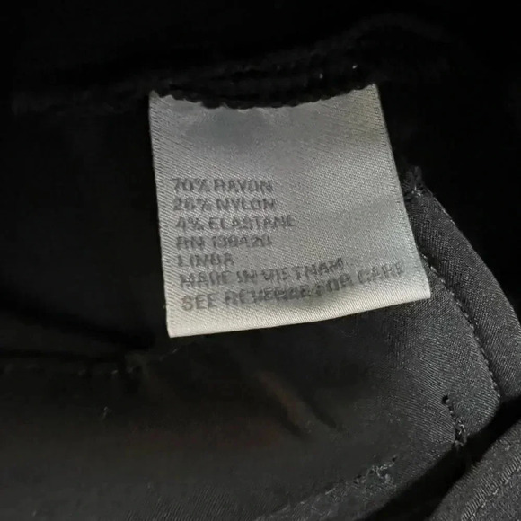 Carlisle Black Stretch Pull on Ankle Pants. Office|Casual - Picture 11 of 11